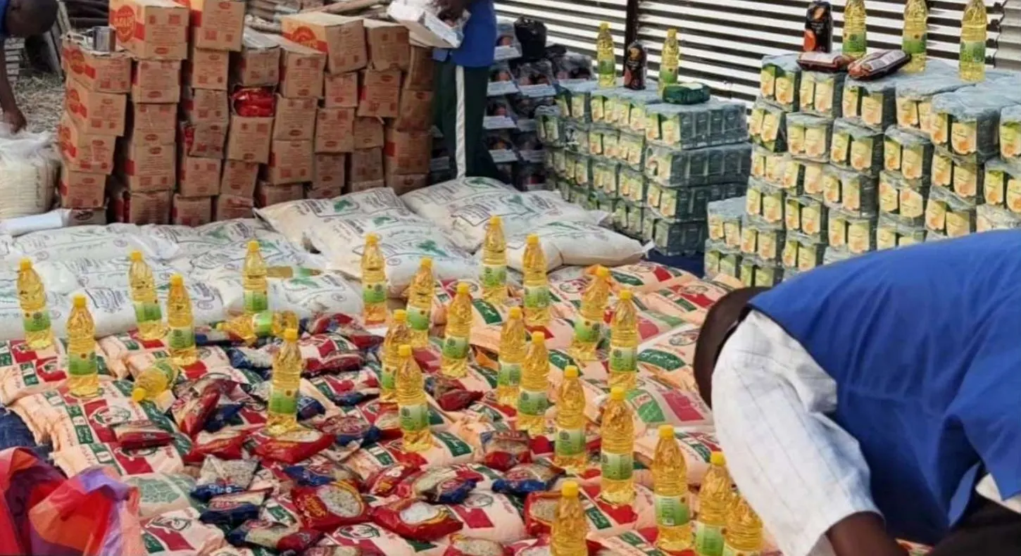 مواد غذائية مصفوفة للتوزيع